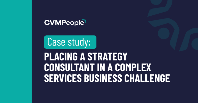 Placing a Strategy Consultant in a Complex Services Business Challenge